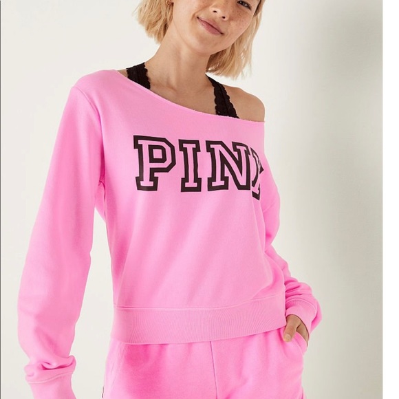 Everyday Lounge Off The Shoulder Seatshirt - Picture 2 of 3